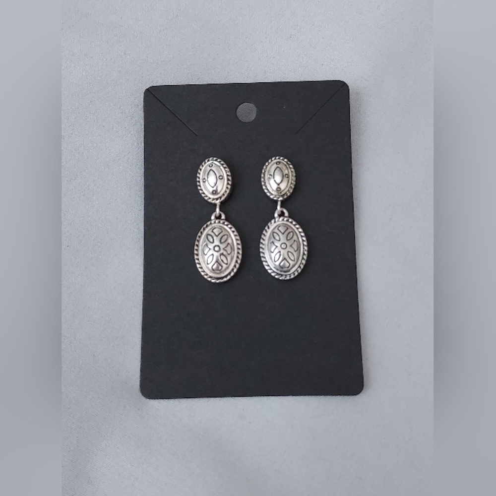 Vintage Signed Napier Clip Dangling Earrings